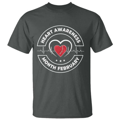 CHD Heart Disease Support T Shirt American Heart Health Month February