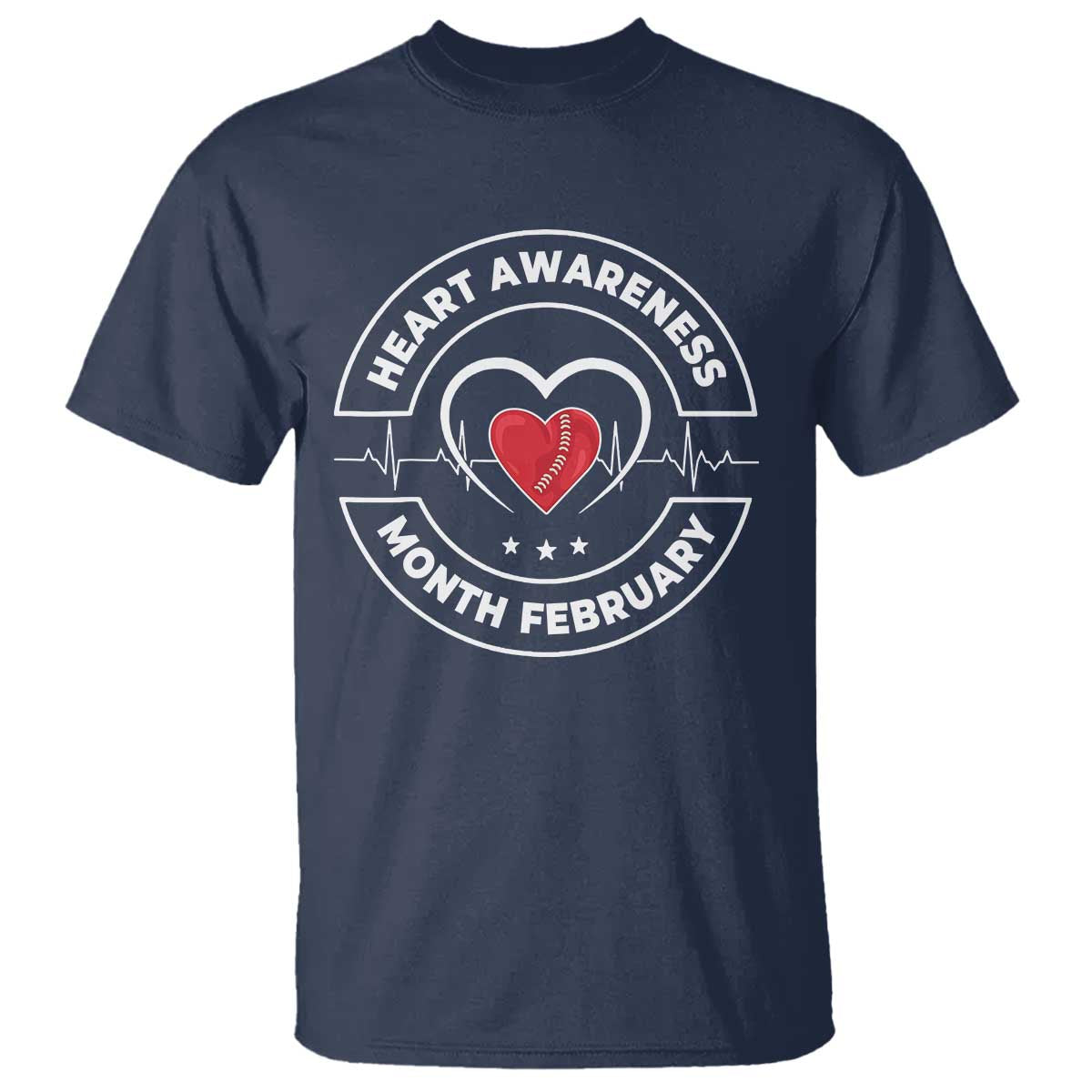 CHD Heart Disease Support T Shirt American Heart Health Month February