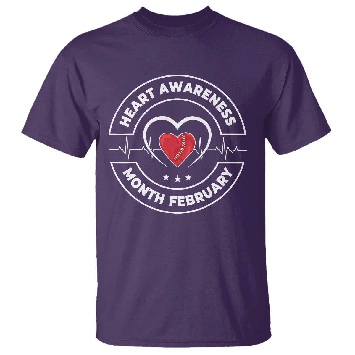 CHD Heart Disease Support T Shirt American Heart Health Month February