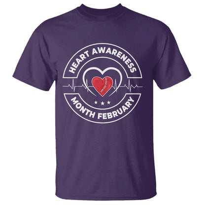 CHD Heart Disease Support T Shirt American Heart Health Month February