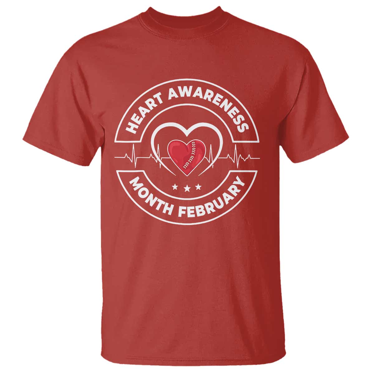 CHD Heart Disease Support T Shirt American Heart Health Month February