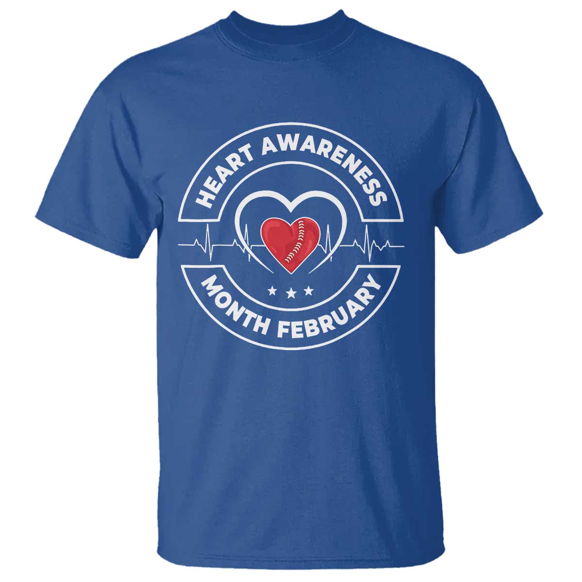 CHD Heart Disease Support T Shirt American Heart Health Month February