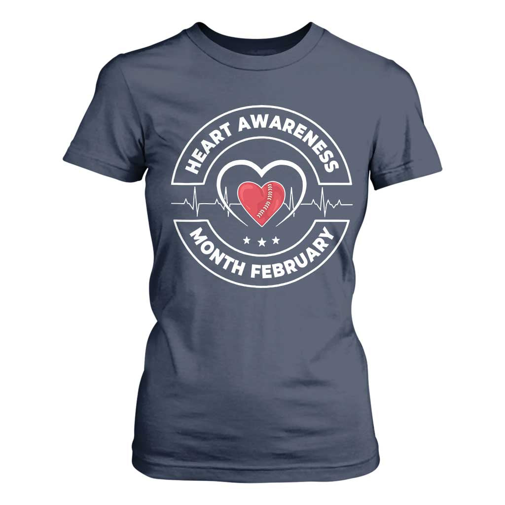CHD Heart Disease Support T Shirt For Women American Heart Health Month February