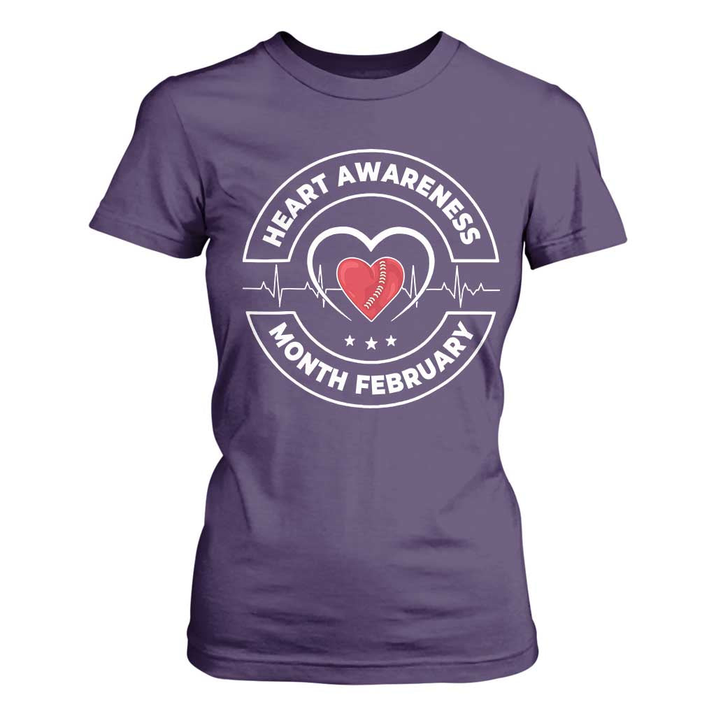 CHD Heart Disease Support T Shirt For Women American Heart Health Month February
