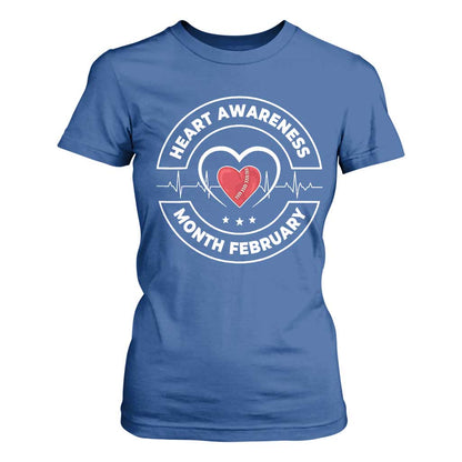 CHD Heart Disease Support T Shirt For Women American Heart Health Month February