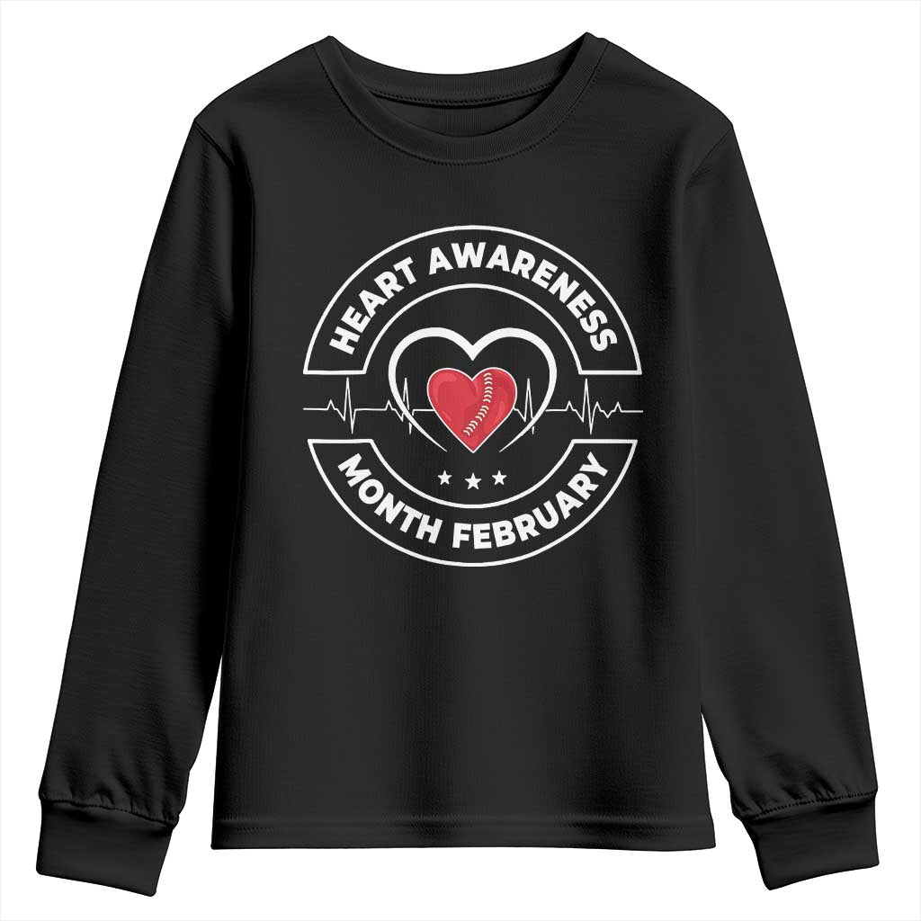 CHD Heart Disease Support Youth Sweatshirt American Heart Health Month February