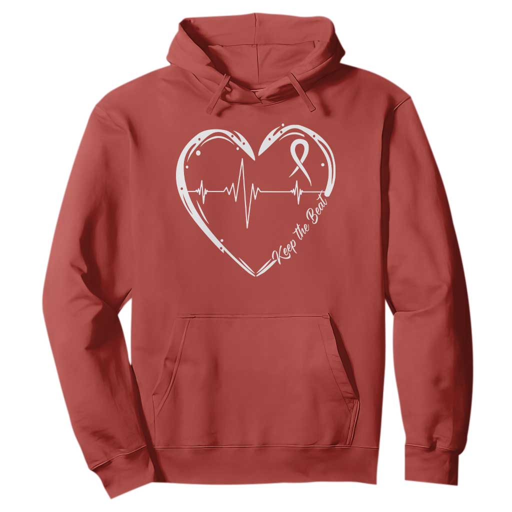 CHD Heart Disease Support Hoodie Wear Red Keep The Beat Heart Health