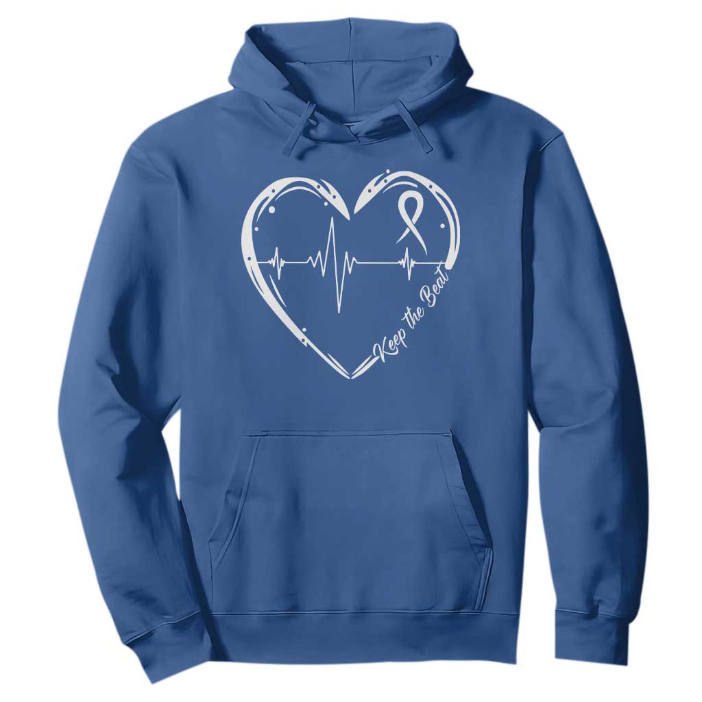 CHD Heart Disease Support Hoodie Wear Red Keep The Beat Heart Health