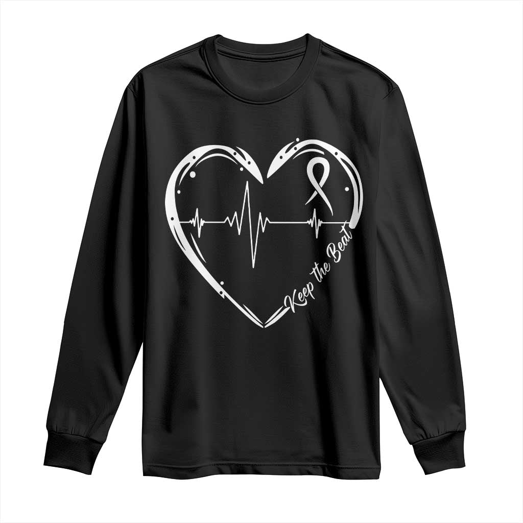 CHD Heart Disease Support Long Sleeve Shirt Wear Red Keep The Beat Heart Health