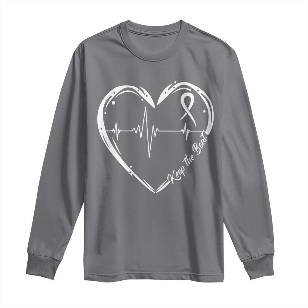 CHD Heart Disease Support Long Sleeve Shirt Wear Red Keep The Beat Heart Health