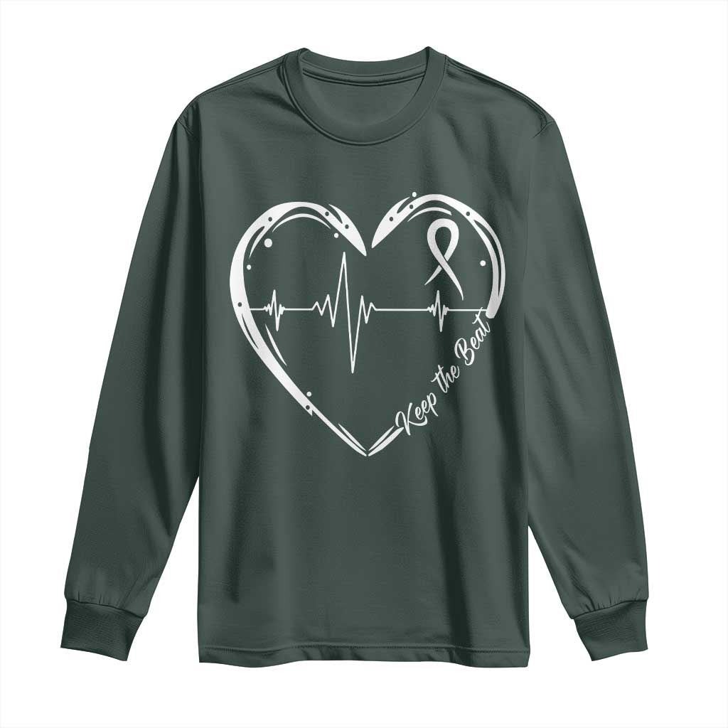 CHD Heart Disease Support Long Sleeve Shirt Wear Red Keep The Beat Heart Health