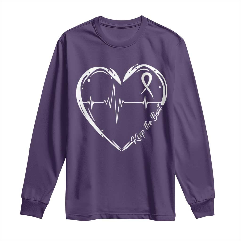 CHD Heart Disease Support Long Sleeve Shirt Wear Red Keep The Beat Heart Health