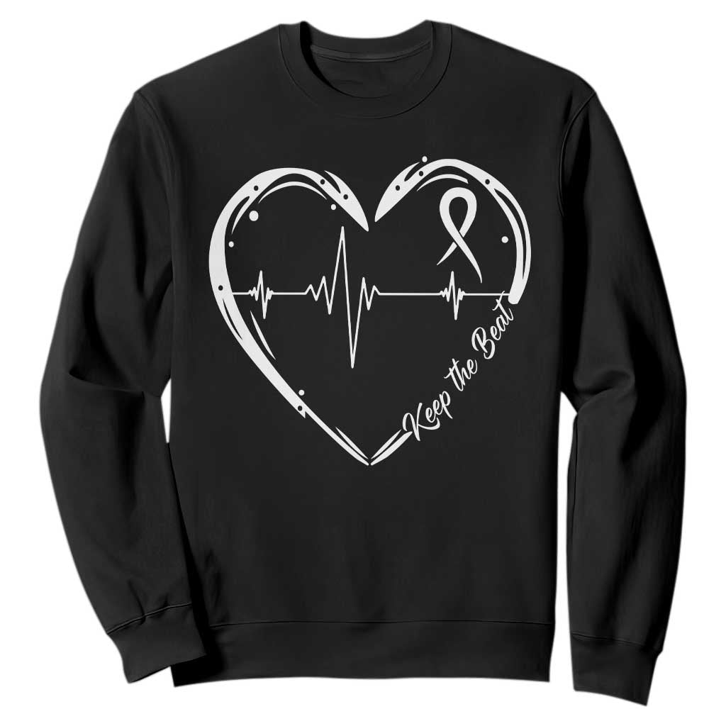 CHD Heart Disease Support Sweatshirt Wear Red Keep The Beat Heart Health