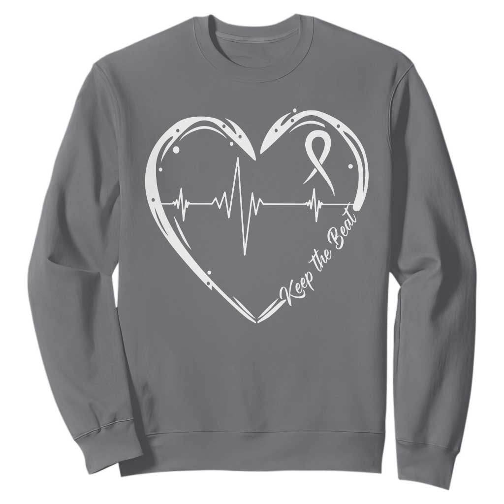 CHD Heart Disease Support Sweatshirt Wear Red Keep The Beat Heart Health