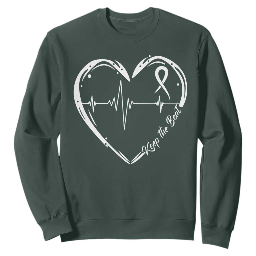 CHD Heart Disease Support Sweatshirt Wear Red Keep The Beat Heart Health