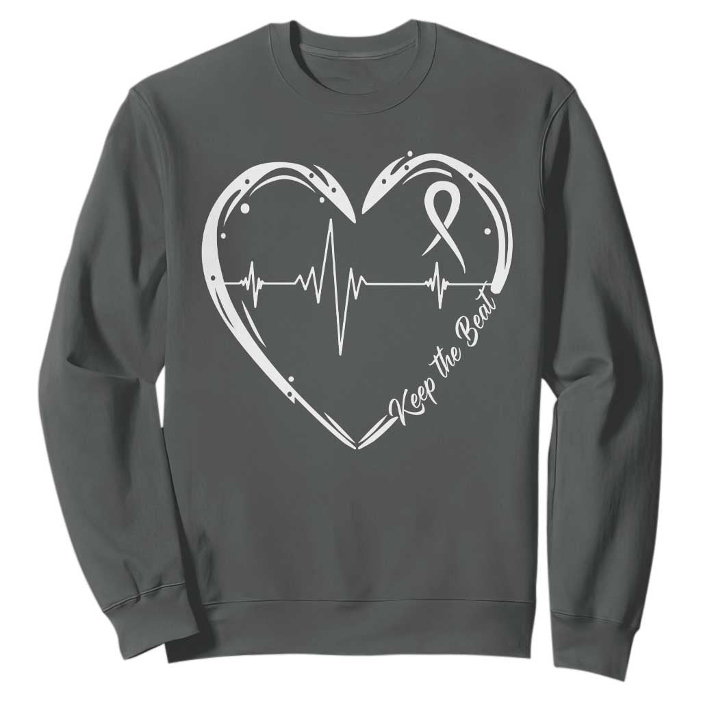 CHD Heart Disease Support Sweatshirt Wear Red Keep The Beat Heart Health