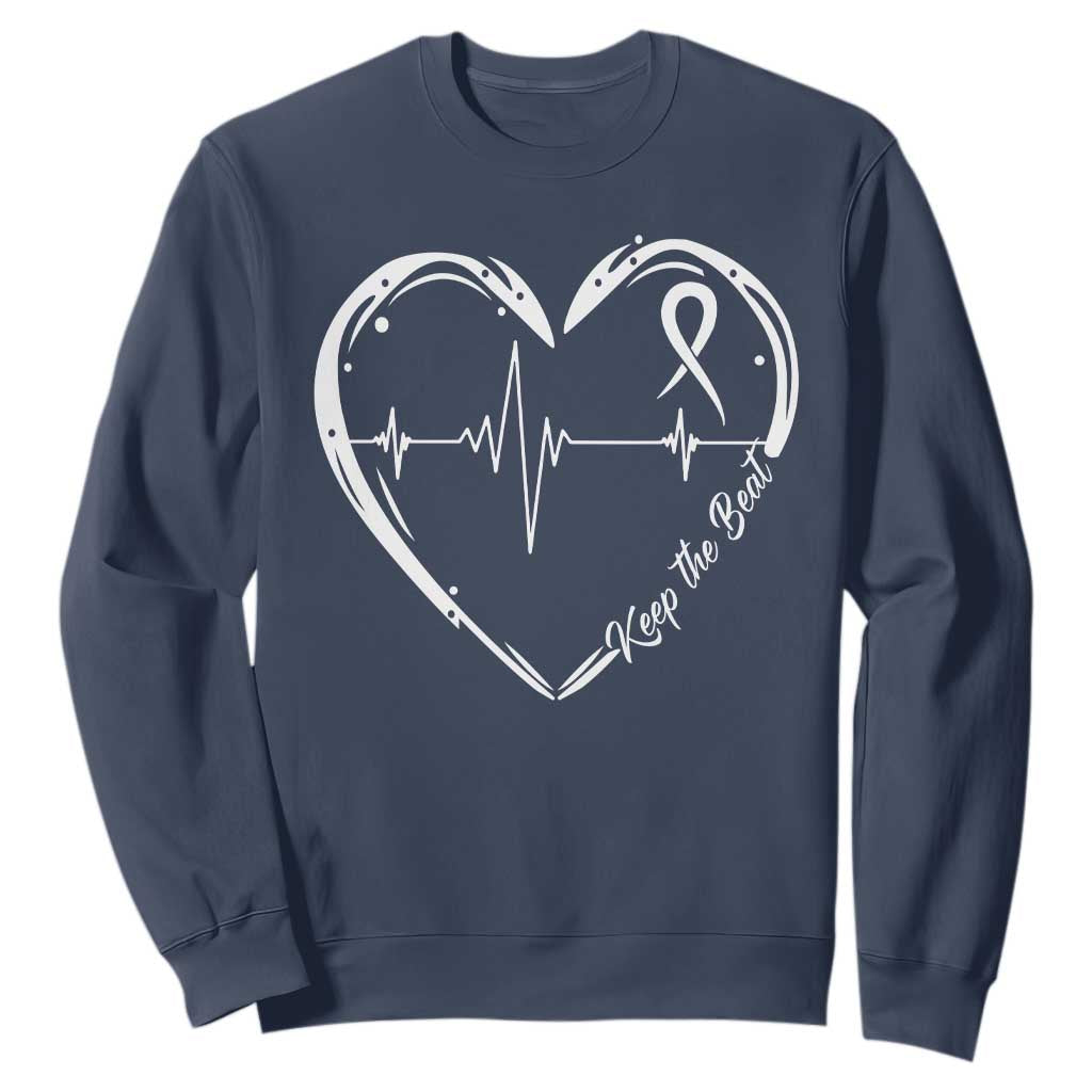 CHD Heart Disease Support Sweatshirt Wear Red Keep The Beat Heart Health