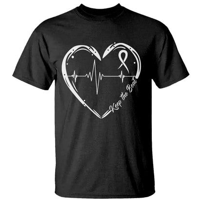 CHD Heart Disease Support T Shirt Wear Red Keep The Beat Heart Health