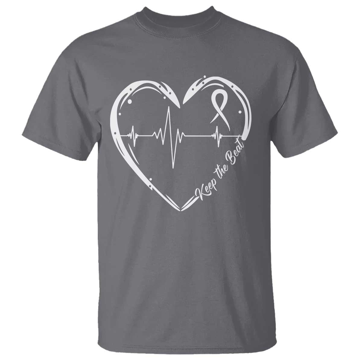 CHD Heart Disease Support T Shirt Wear Red Keep The Beat Heart Health