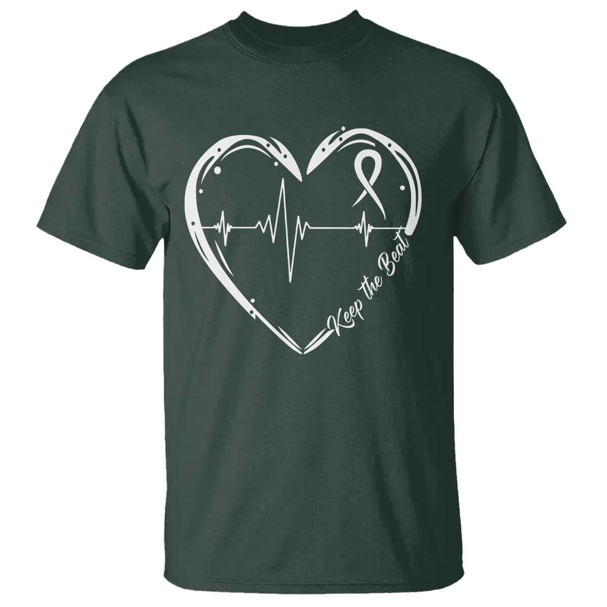 CHD Heart Disease Support T Shirt Wear Red Keep The Beat Heart Health