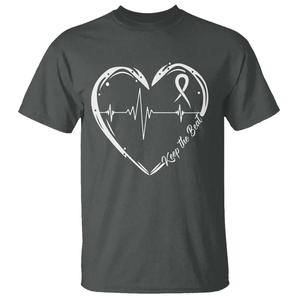 CHD Heart Disease Support T Shirt Wear Red Keep The Beat Heart Health