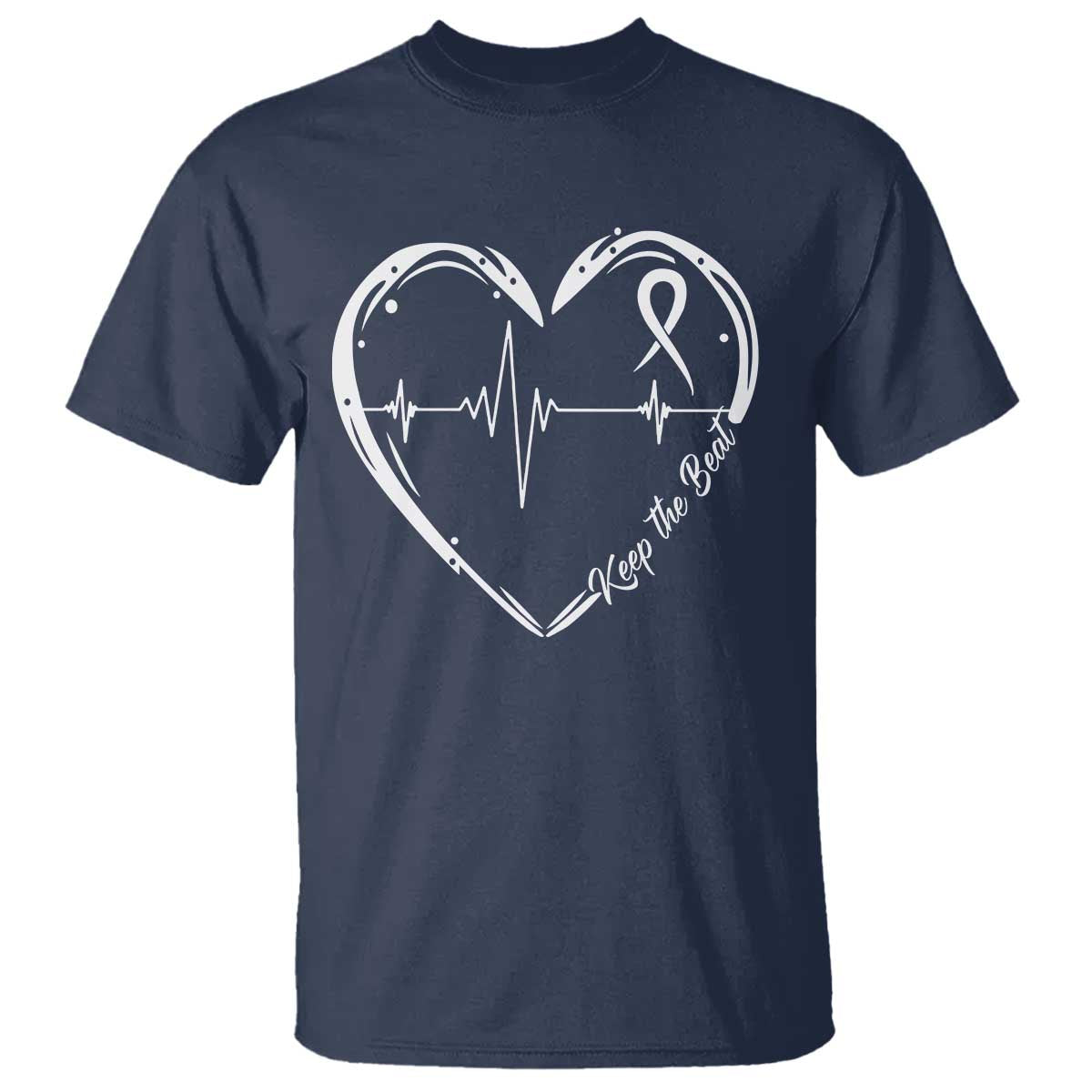 CHD Heart Disease Support T Shirt Wear Red Keep The Beat Heart Health