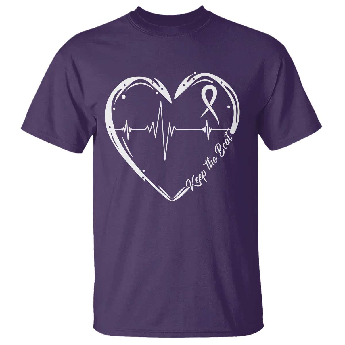CHD Heart Disease Support T Shirt Wear Red Keep The Beat Heart Health