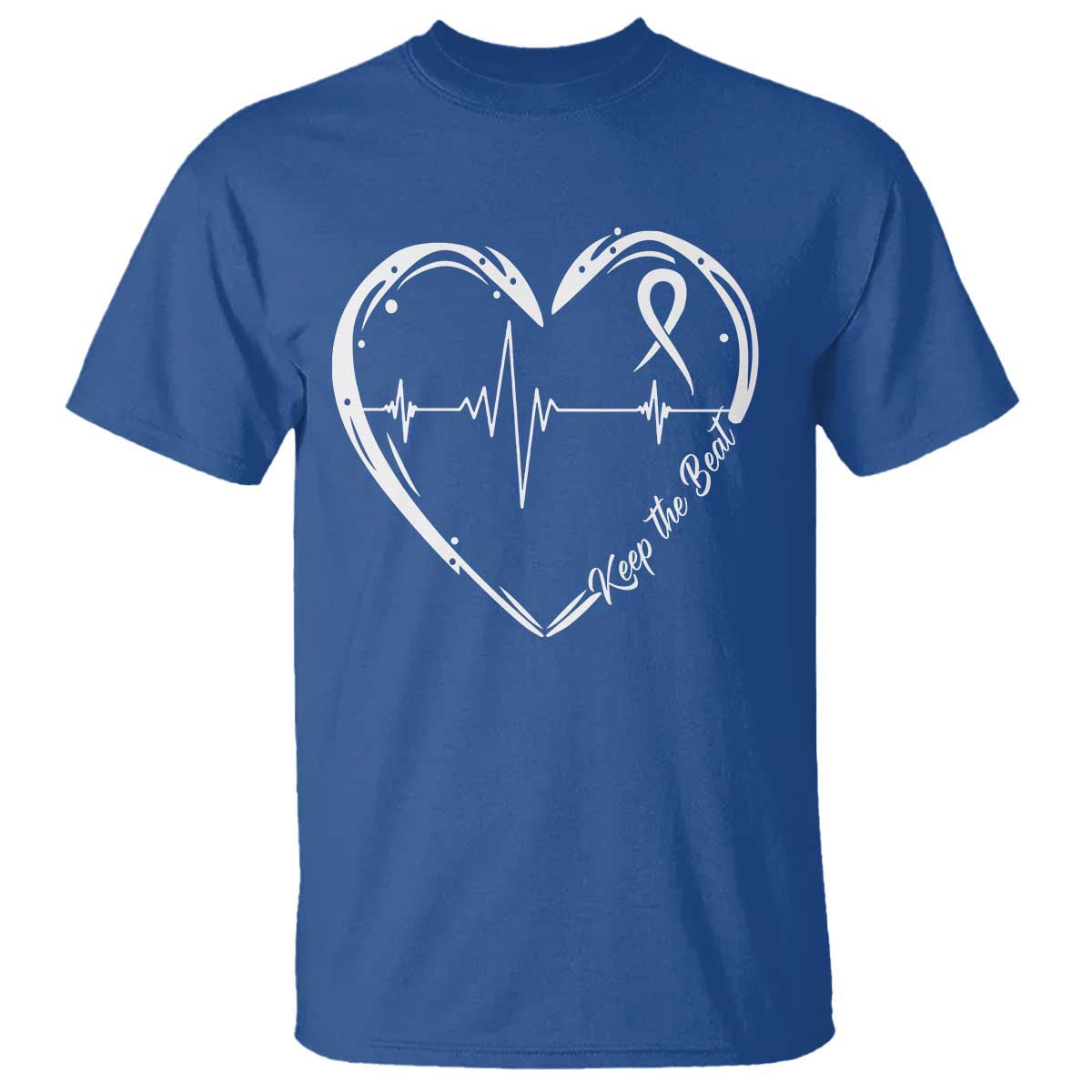 CHD Heart Disease Support T Shirt Wear Red Keep The Beat Heart Health