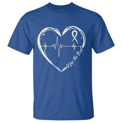 CHD Heart Disease Support T Shirt Wear Red Keep The Beat Heart Health