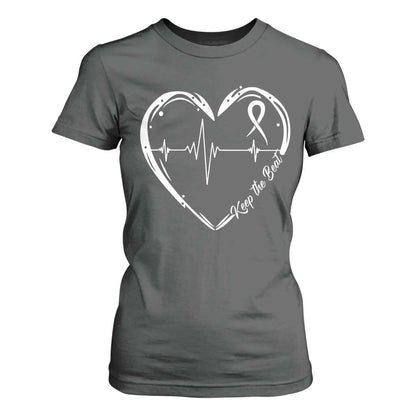 CHD Heart Disease Support T Shirt For Women Wear Red Keep The Beat Heart Health