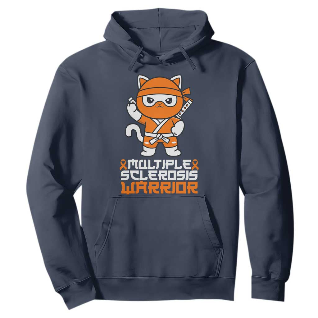Multiple Sclerosis Warrior Hoodie Orange Ribbon MS Ninja