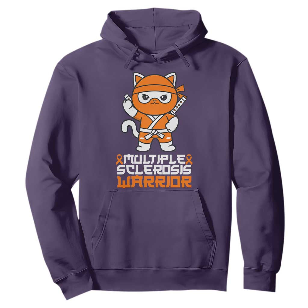 Multiple Sclerosis Warrior Hoodie Orange Ribbon MS Ninja