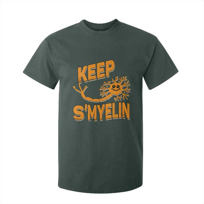 Multiple Sclerosis Support T Shirt For Kid Orange Ribbon Keep S'Myelin MS Warrior