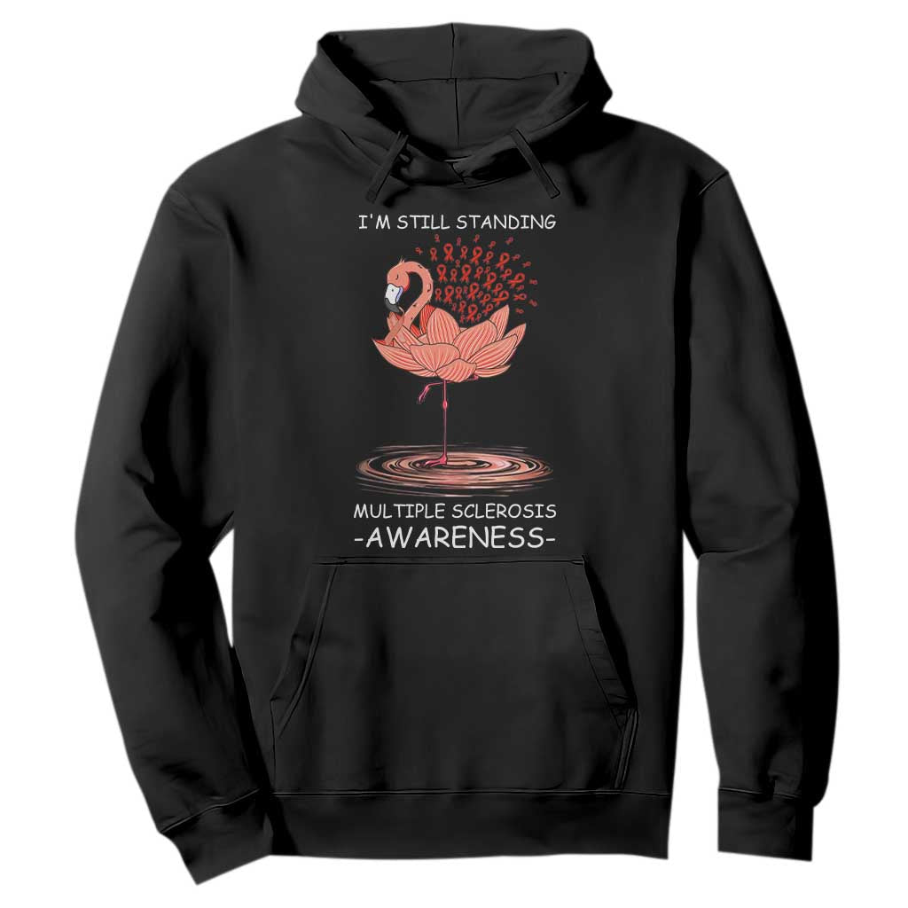 Multiple Sclerosis Survivor Hoodie Fight MS Orange Ribbon