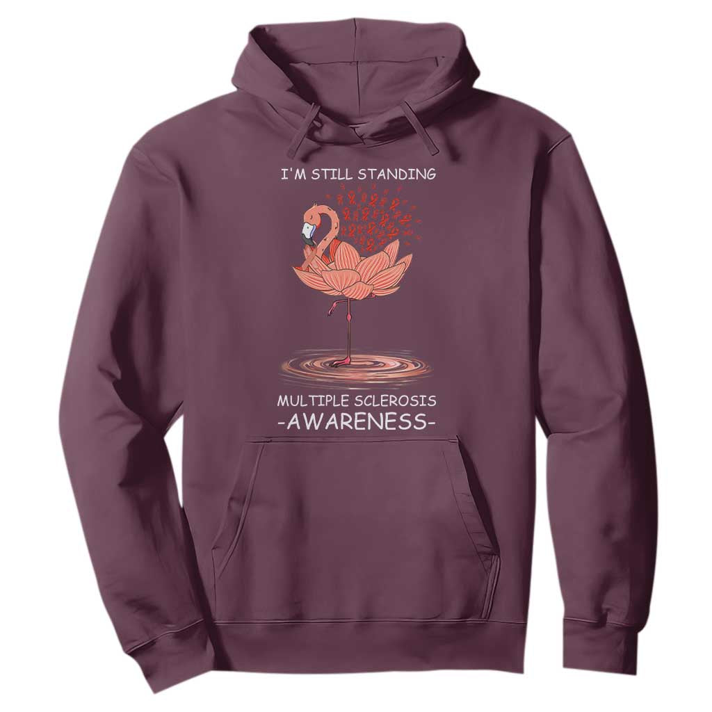 Multiple Sclerosis Survivor Hoodie Fight MS Orange Ribbon