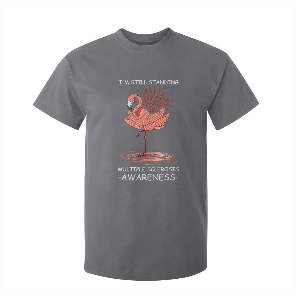 Multiple Sclerosis Survivor T Shirt For Kid Fight MS Orange Ribbon
