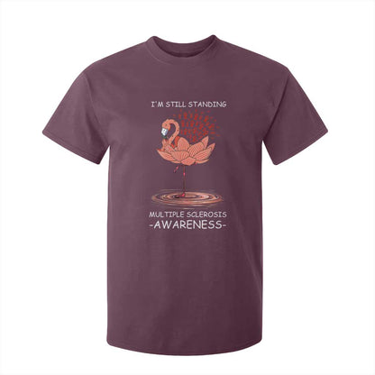 Multiple Sclerosis Survivor T Shirt For Kid Fight MS Orange Ribbon