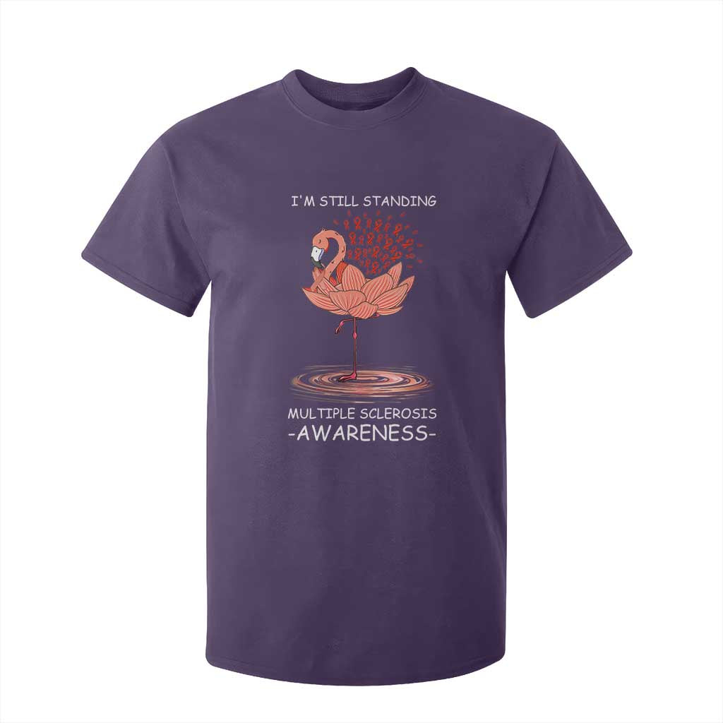 Multiple Sclerosis Survivor T Shirt For Kid Fight MS Orange Ribbon