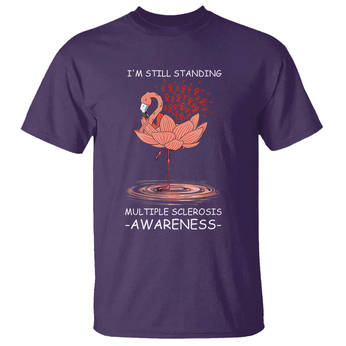 Multiple Sclerosis Survivor T Shirt Fight MS Orange Ribbon