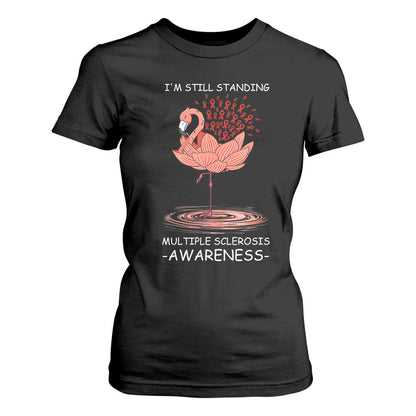 Multiple Sclerosis Survivor T Shirt For Women Fight MS Orange Ribbon