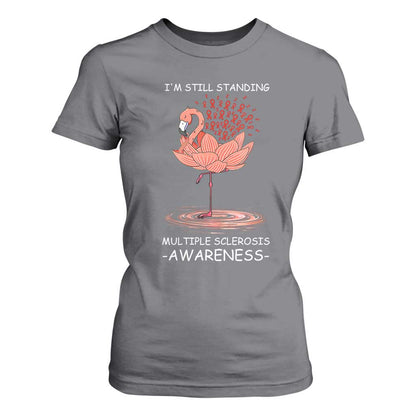 Multiple Sclerosis Survivor T Shirt For Women Fight MS Orange Ribbon