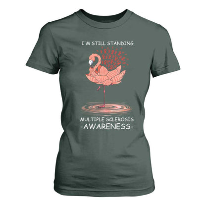 Multiple Sclerosis Survivor T Shirt For Women Fight MS Orange Ribbon