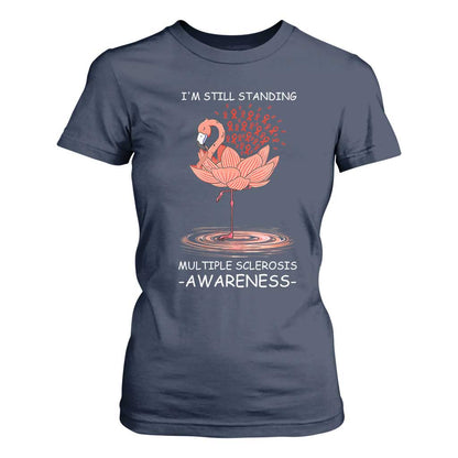 Multiple Sclerosis Survivor T Shirt For Women Fight MS Orange Ribbon