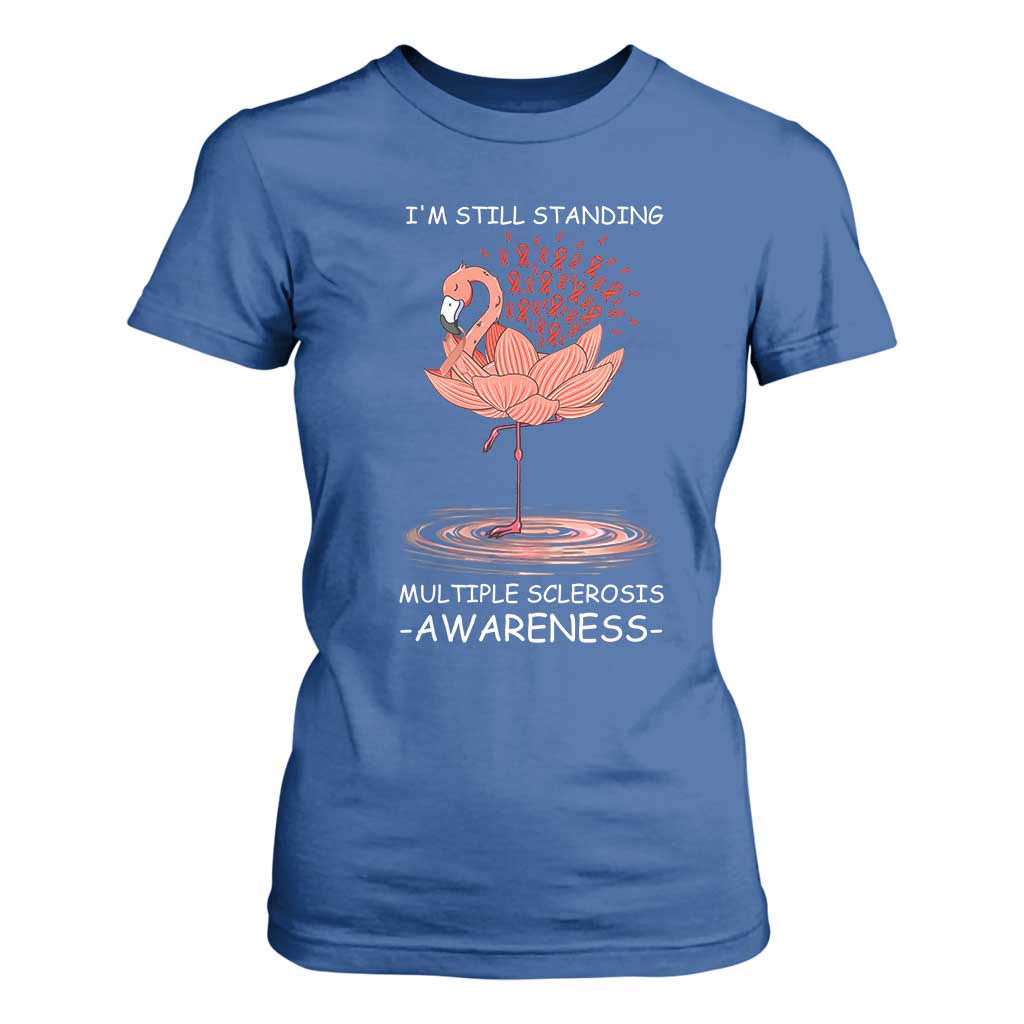 Multiple Sclerosis Survivor T Shirt For Women Fight MS Orange Ribbon