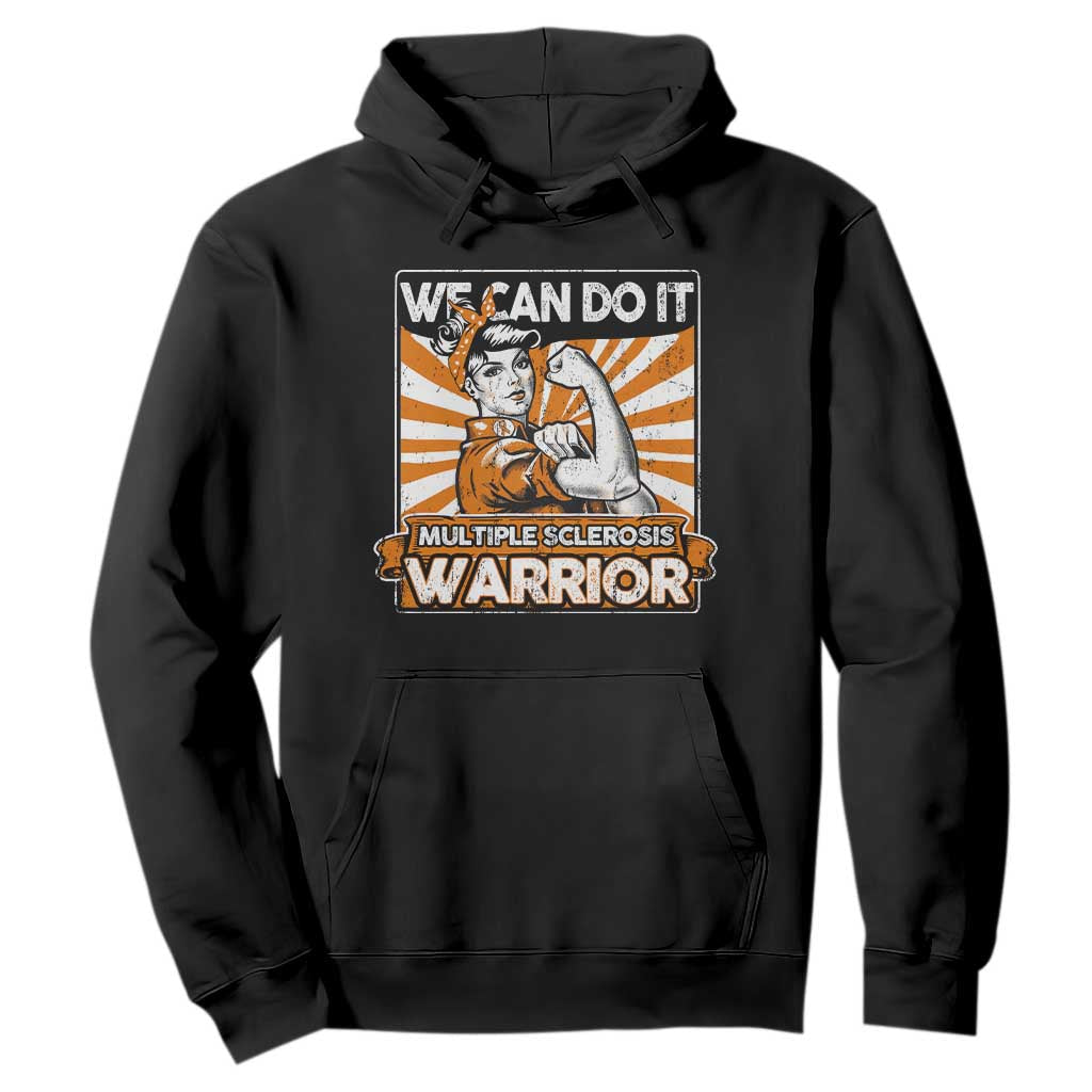 Multiple Sclerosis Support Squad Hoodie Orange Ribbon MS Warrior