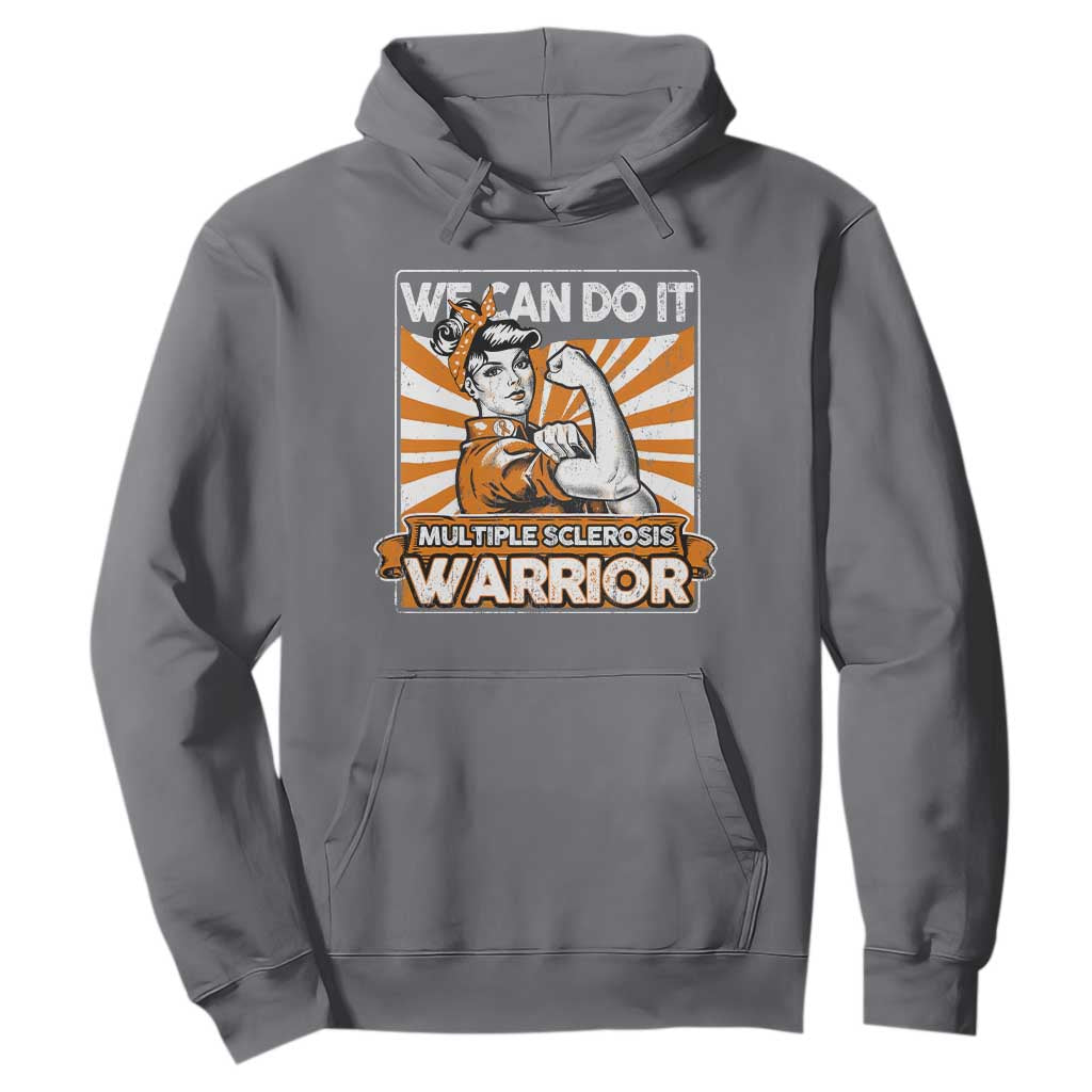 Multiple Sclerosis Support Squad Hoodie Orange Ribbon MS Warrior