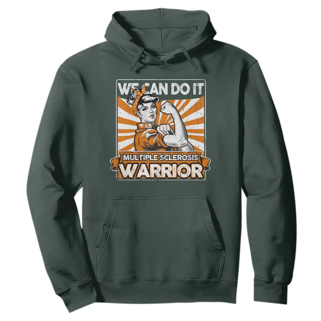 Multiple Sclerosis Support Squad Hoodie Orange Ribbon MS Warrior