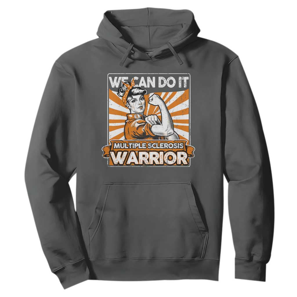 Multiple Sclerosis Support Squad Hoodie Orange Ribbon MS Warrior