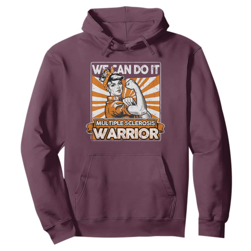 Multiple Sclerosis Support Squad Hoodie Orange Ribbon MS Warrior