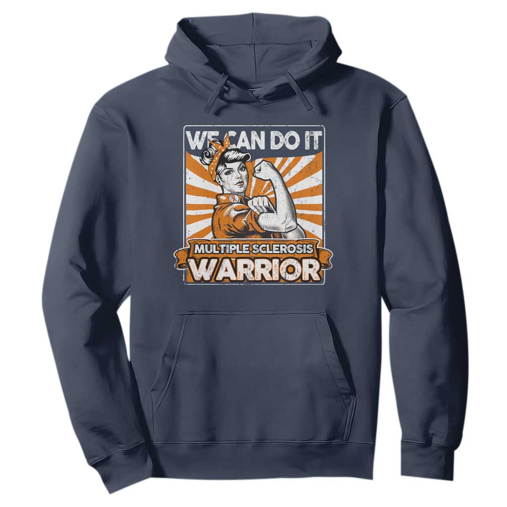 Multiple Sclerosis Support Squad Hoodie Orange Ribbon MS Warrior